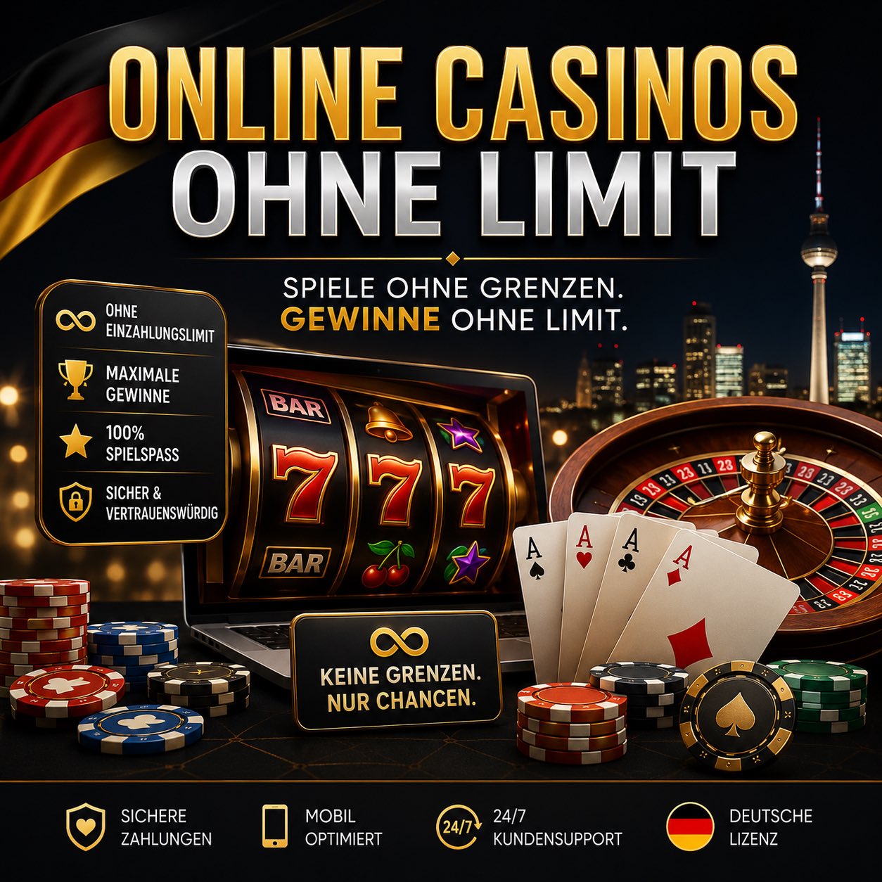 Online Casinos ohne Limit